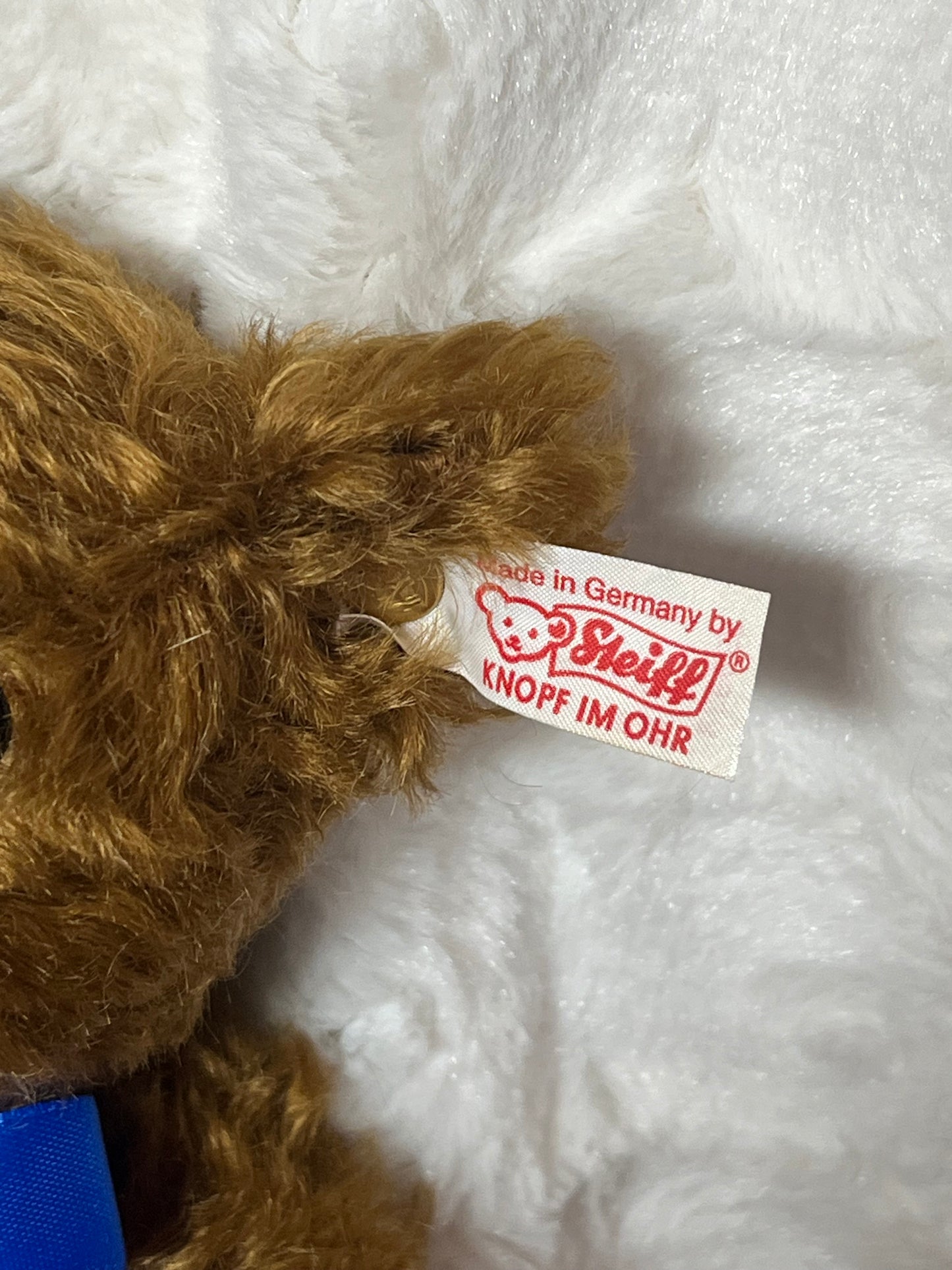 Steiff Classic Chocolate Brown Teddy Bear - White Tag