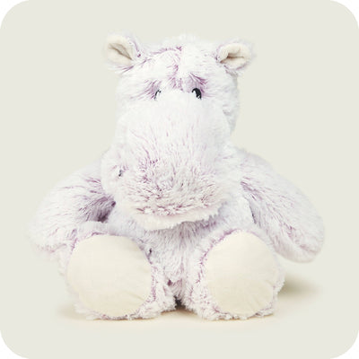 Warmies Marshmallow Hippo heatable lavender-scented plush